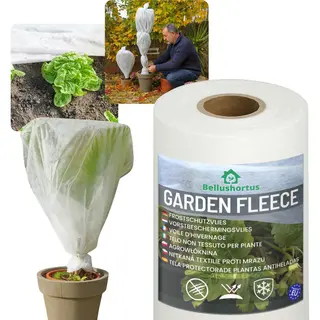 sarcia.eu Vliesdoek Winterbedekkingsvlies Voor Planten Plantenbescherming Tuinvlies Wit 100g/m2 Met Uv 1, 6 M / 50 Meter