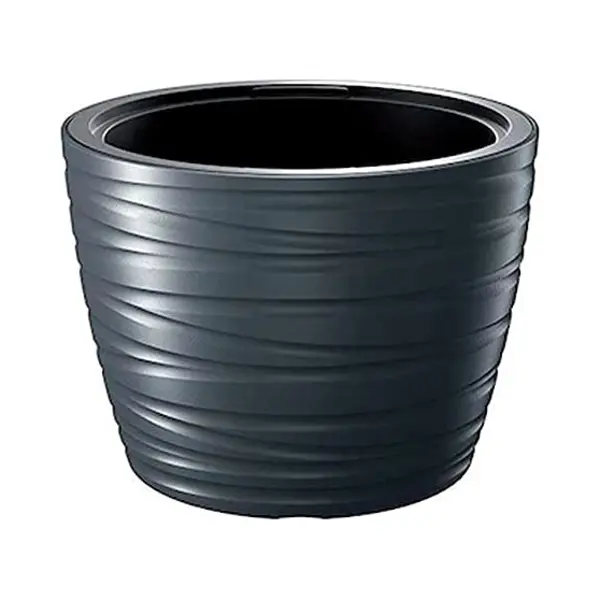 Prosperplast Maze 22L Low Bucket Plastic Anthracite (L) X 37.5 (W) X 27.9 (H) Cm thumbnail
