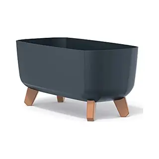 Prosperplast Gracia Case Rechteckiger Blumentopf - 19, 5 X 39 X 18, 7 Cm -für Innen Und Außen - Pflanztopf - Wetterfester Garten-Pflanztopf Mit