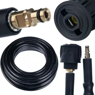 Rosfix Hochdruckschlauch-Verlängerung 10m – Quick Connect | Für Kärcher K2-K7 | 180 Bar | Verstärkt & Flexibel