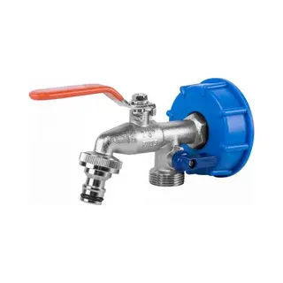 Bradas Ibc S60x6 Wasserhahn Mit 2 Ausgängen 3/4" Gz