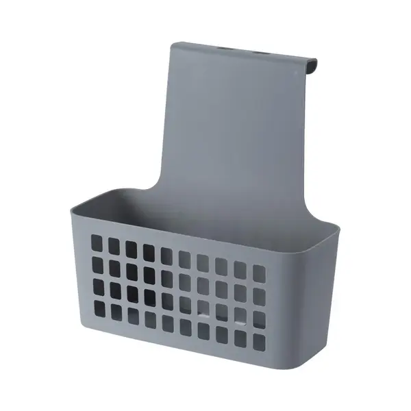 vilde Keukendeur Organizer Plastic Grijs 23, 5x10x24 Cm - Keukenkast - Deur Keukenrek - Opbergbakje Hangend thumbnail
