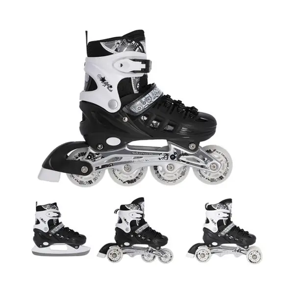 Nils Extreme 4-in-1 Inline / Ice Skates Black (NH10905) thumbnail