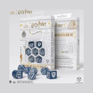 Q-workshop Harry Potter. Ravenclaw Modern Dice Set - Blue