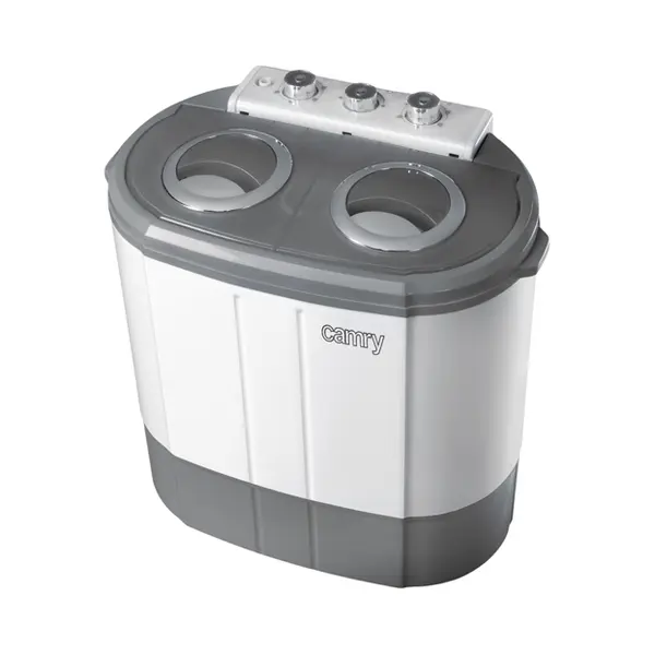 Camry Premium Cr 8052 Waschmaschine Toplader 3 kg Grau, Weiß thumbnail