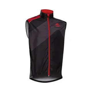 Merida Windstopper Bodywarmer Zwart/rood Xs