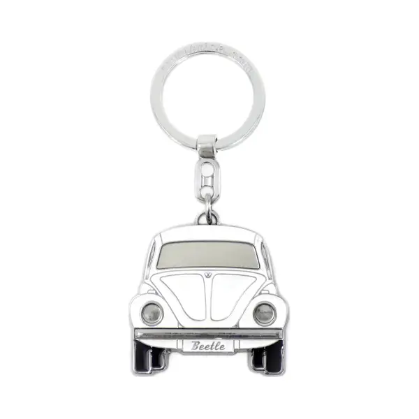 Brisa Vw Collection - Volkswagen Emaillierter Metall Schlüssel-Anhänger-Ring Schlüsselbund-Accessoire Keyholder Im Käfer/Beetle Design thumbnail