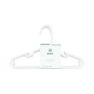 Puck Kledinghanger - 8 Stuks - Wit
