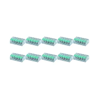 Bes Led Lasklem Slim Set 10 Stuks - 5 Polig Met Klemmetjes - Groen