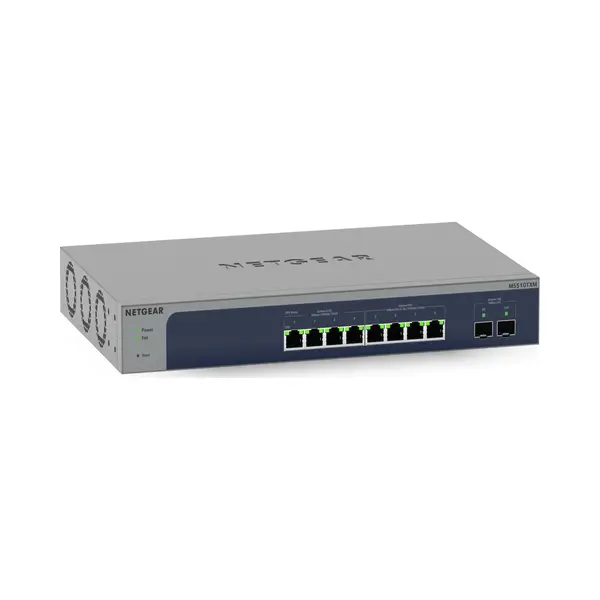 Netgear 8-Port Multi-Gigabit/10G Ethernet Smart Switch with 2 Sfp+ Ports (MS510TXM) Managed L2+ 10G Ethernet (100/1000/10000) Grau thumbnail
