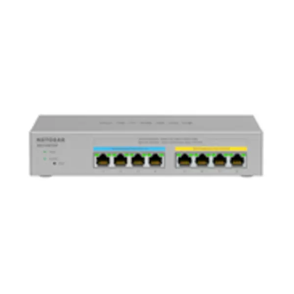 Netgear MS108TUP Unmanaged L2 2.5G Ethernet (100/1000/2500) Power over Ethernet (PoE) Grijs thumbnail