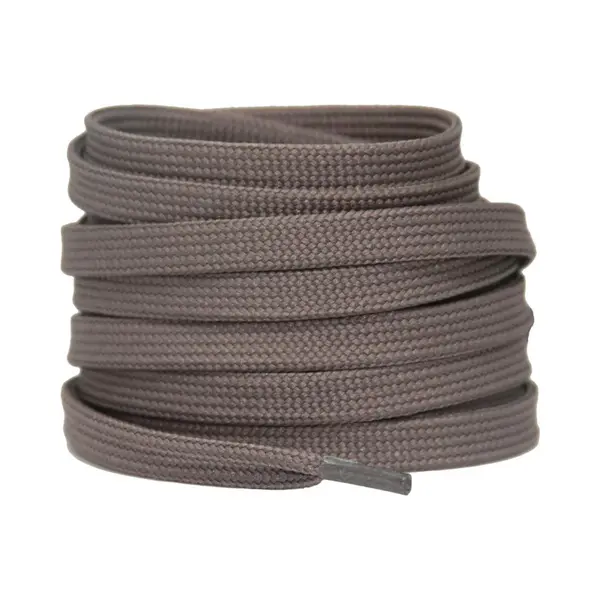 Platte Schoenveters 8mm Polyester GrijsTaupe 120cm thumbnail