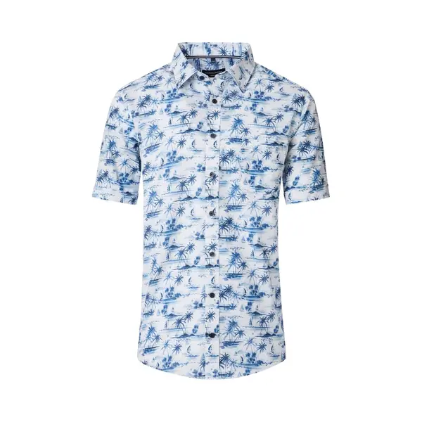 Casa Moda Casual Overhemd Korte Mouw Met Zomers Motief - L thumbnail