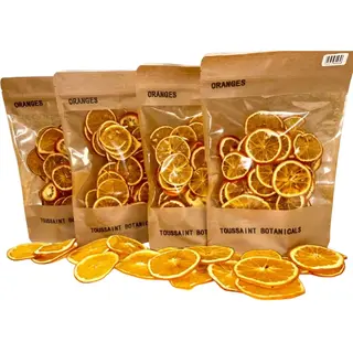 Toussaint Botanicals Premium Gedroogde Sinaasappel Schijfjes 100% Natuurlijk 100 G - Cocktails - Decoratie - Taartversiering - Sinaasappel Plakjes -