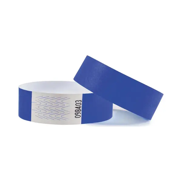 CombiCraft Blanco Tyvek Polsbandjes Blauw - 200 Stuks - Hoge Kwaliteit thumbnail