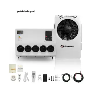 Sunster Airconditioner - Air Conditioning - 10000 Btu - 150-500m³/u - 1-3KW - 24V Efficiënte Koeling, Met Afstandsbediening, Voor Rv, Camper, Vrachtwagens,
