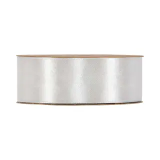 Lint – Zilver – 50m X 40mm – Double Satin Classic – Dubbelzijdig Luxe Satijnen Lint – Feestlint Op Rol – Cadeaulint