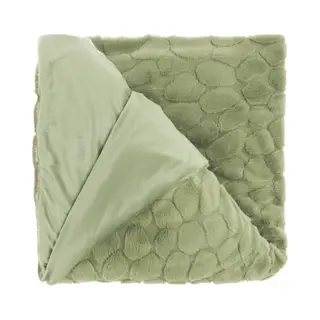 Unique Living - Plaid - Deken - Daaf - Tea Green - 150x200cm - Lekker Zacht En Warm