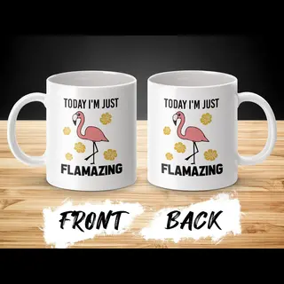 sublimeer Flamamazing Mok, Flamingo Kop, Grappige Mok, Positieve Mok, Cadeau Voor Haar, Koffiemok, Motiverende Spreuk, Beste Vriend Cadeau, Flamingo