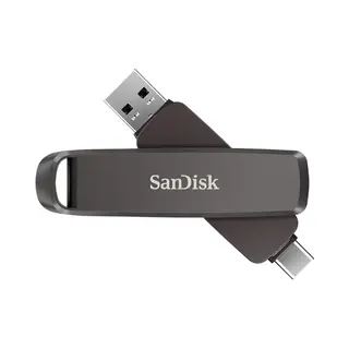 SanDisk Extreme Pro Usb-Stick 256 Gb Usb Type-C/Usb Type-A 3.2 Gen 2 (3.1 Gen 2) Schwarz