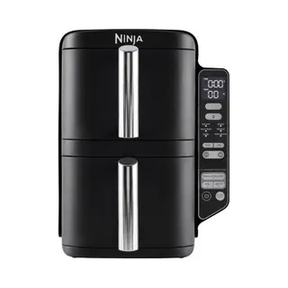 Ninja SL300EU friteuse Dubbel 7,6 l Vrijstaand 2470 W Friteuse met weinig vet Zwart