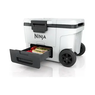 Ninja FrostVault Cloud White Wheeled Cooler With Dry Zone 45QT 42L - Size, 48 X 44.1 X 72.6cm - Wilko