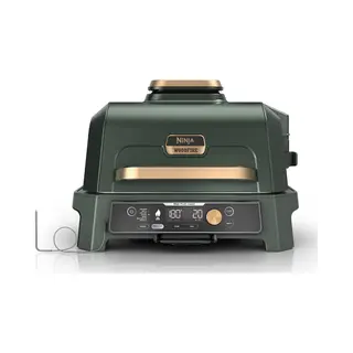 Ninja Woodfire Pro Connect Xl Electric Bbq Grill & Smoker With Cover - Green & Gold