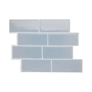 Smart Tiles Zelfklevende Keuken Achterwand Voor Keuken En Badkamer Metro Blauw 4 29, 34x21, 28 Cm