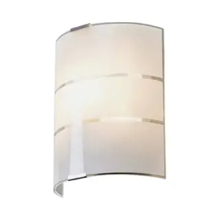 Lindby - Wandlamp - 1licht - Glas, Metaal - H, 21 Cm - E14 - Wit Gesatineerd, Helder, Zilverkleurig
