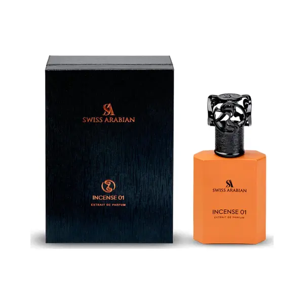 Swiss Arabian Incense 01 Eau De Parfum, 50ml, Woody Oriental Fragrance With Incense, Juniper And Vanilla Notes thumbnail