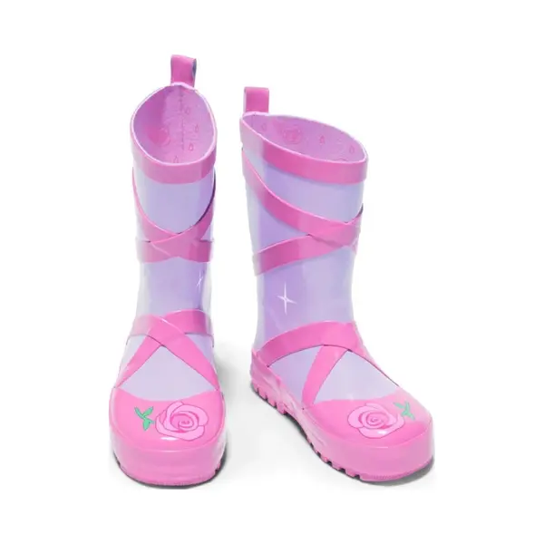 Roze / Lila Kinderregenlaars Ballet Van Kidorable 26 thumbnail