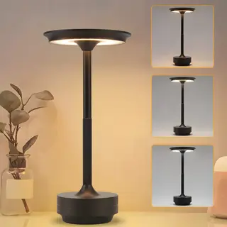 Nettlife Tafellamp Led - Met Usb-Oplaadbaar - Nachtlampje - Draadloos - Touch Dimbare - Nachtlamp Slaapkamer – H 27cm - Voor Woonkamer | Slaapkamer