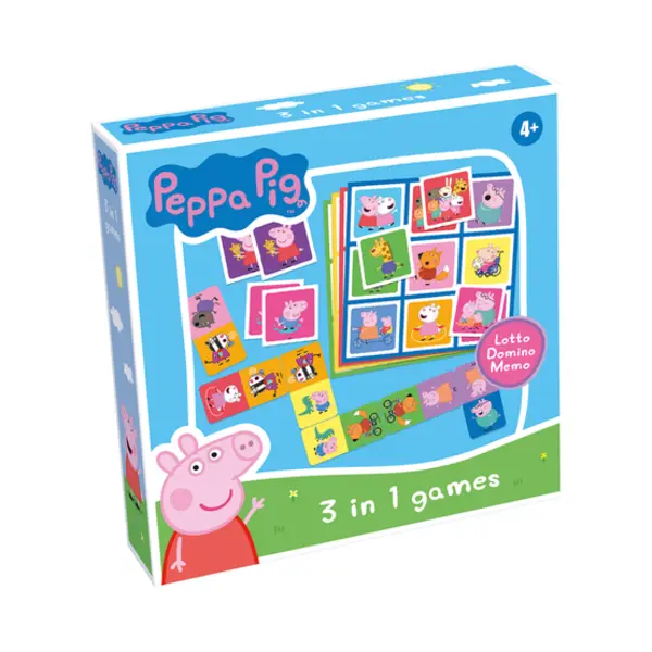 Tactic Peppa Pig 3 in 1 Lotto, Domino, Memo thumbnail