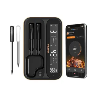 Inkbird Int-12-Bw Luxe Gift Box Black Edition – Bluetooth & WiFi Bbq Thermometer – Digitale Vleesthermometer Met App – Draadloze