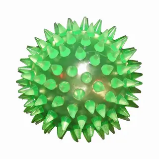 Kids Creation Knipperende Spiky Bal - Stevig Rubber