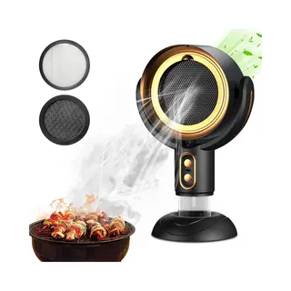Draagbare Afzuigkap - Usb-desktopafzuigventilator Met 2 Snelheden, Verwijderbaar En Wasbaar Filter - Draadloze Desktopafzuigkap - Voor Binnenbarbecue,