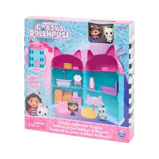 Spin Master DreamWorks Gabby's Dollhouse, Puppenhaus Mit Figuren Und Zubehör, Netflix-Spielset, Haus Mit Katzenmotiv In Türkis Und Rosa