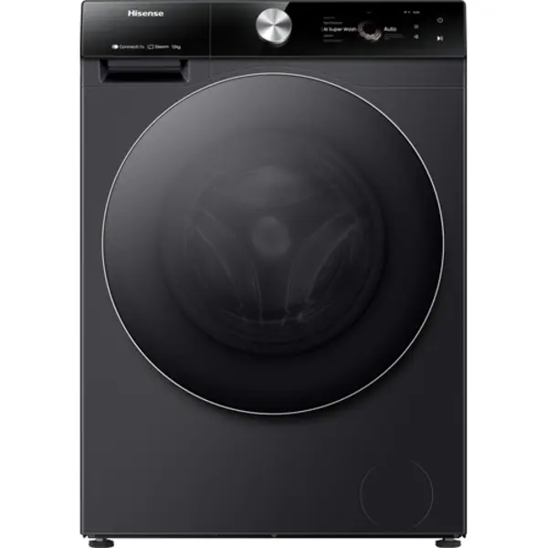 Hisense WF7S1247BB washing machine Front-load 12 kg 1400 Rpm Black thumbnail