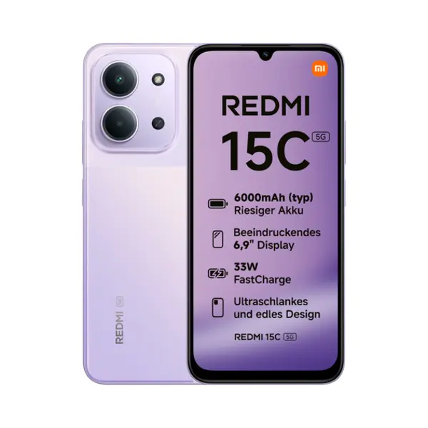 Xiaomi Redmi 15C 4 Gb 128 Gb 6000 mAh Violett thumbnail