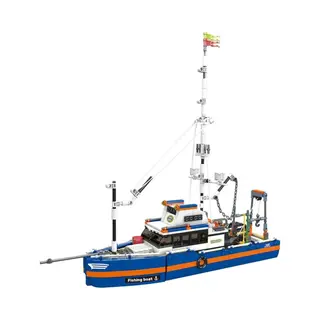 Mould King 10185 Icons Vissers Boot Bouwset | Classic Creator Boot | Technic Ideas Schip Modelbouw | Technische Stem Educatief Speelgoed Bouwpakket