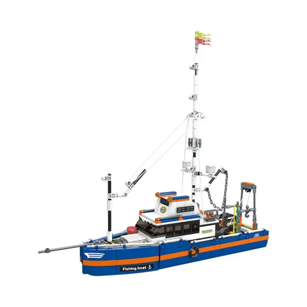 Mould King 10185 Icons Vissers Boot Bouwset | Classic Creator Boot | Technic Ideas Schip Modelbouw | Technische Stem Educatief Speelgoed Bouwpakket thumbnail