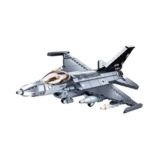 Sluban ModelBricks F16 Falcon Fighter Vliegtuig Bouwspeelgoed - Constructiespeelgoed Modelbouw - Bouwdoos Met 521 Bouwstenen - M38-B0891 Vanaf 10 Jaar