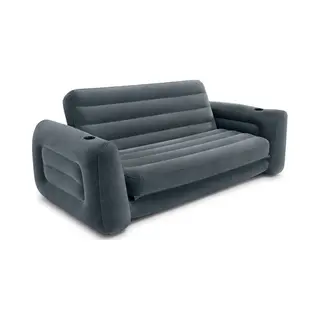 Intex Pull-Out Sofa Aufblasbares Sofa Grau Pvc