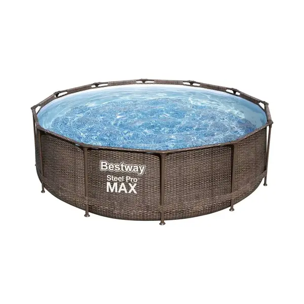 Bestway 12' X 39.5†Steel Pro Max Deluxe Pool Set (9, 150L) - BW56709 In Natural thumbnail