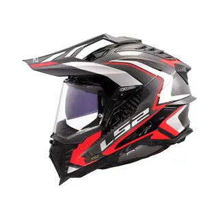 LS2, Motorrad-Crosshelm Explorer Carbon Frontier Ii Gloss Red, 3XL