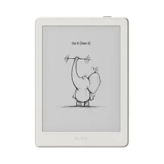 Boox Go 6 (Gen Ii) - 6'' E-Reader – Schelp - 300 Ppi EPaper, Android, Google Play Store, 3 Gb Ram, 32 Gb Opslag, MicroSD, Verstelbare