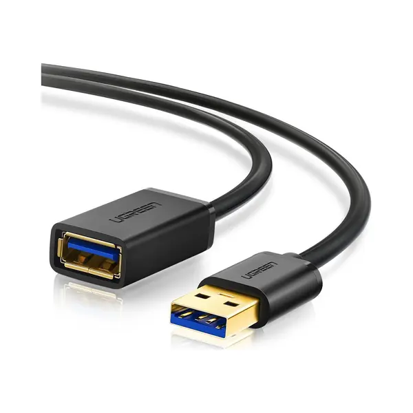 Ugreen - Kabel - Verlengkabel Adapter Usb 3.0 - (vrouwelijk) - Usb - 3.0 - (mannelijk) - 2 - M - Zwart - (US129 - 10373) thumbnail