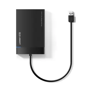 Ugreen 30847 behuizing voor opslagstations Hdd-/Ssd-behuizing Zwart 2.5"