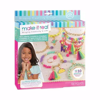 Make it Real Neonarmband en Bedeltjes