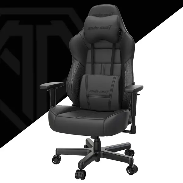 Anda Seat Dark Demon Dragon Pc gaming chair Upholstered padded seat Black thumbnail